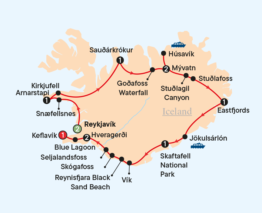 Map - Discover Iceland